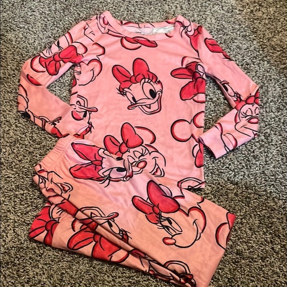Disney Other - Disney Minnie Mouse Pink Pajama Set